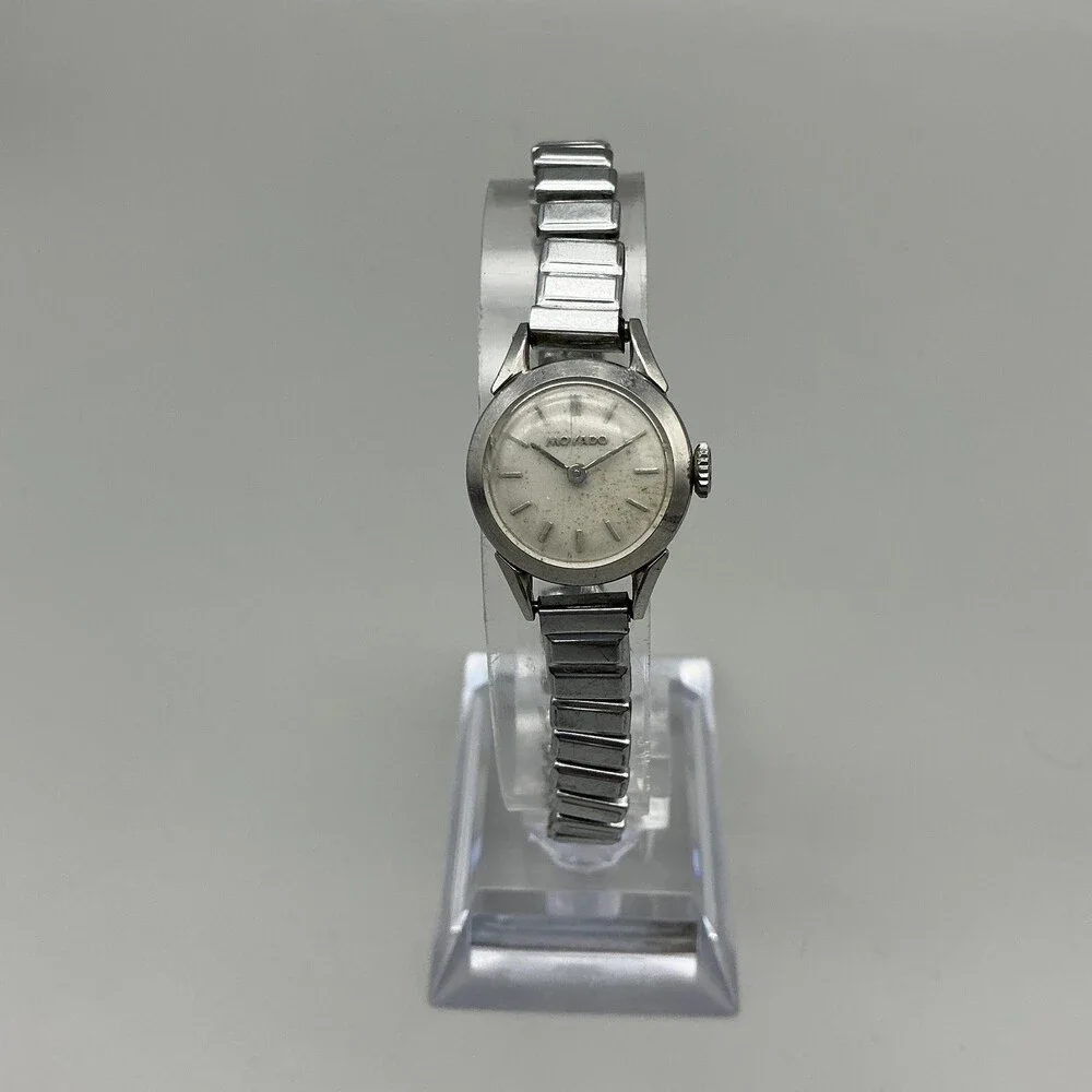 Vintage Movado Women Watch 19mm Stainless Stretch 30 Jewels Manual Swiss Stretch